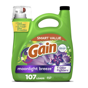 Гель для прання Gain Moonlight Breeze Febreze Freshness, 4,55 л (107 прань)